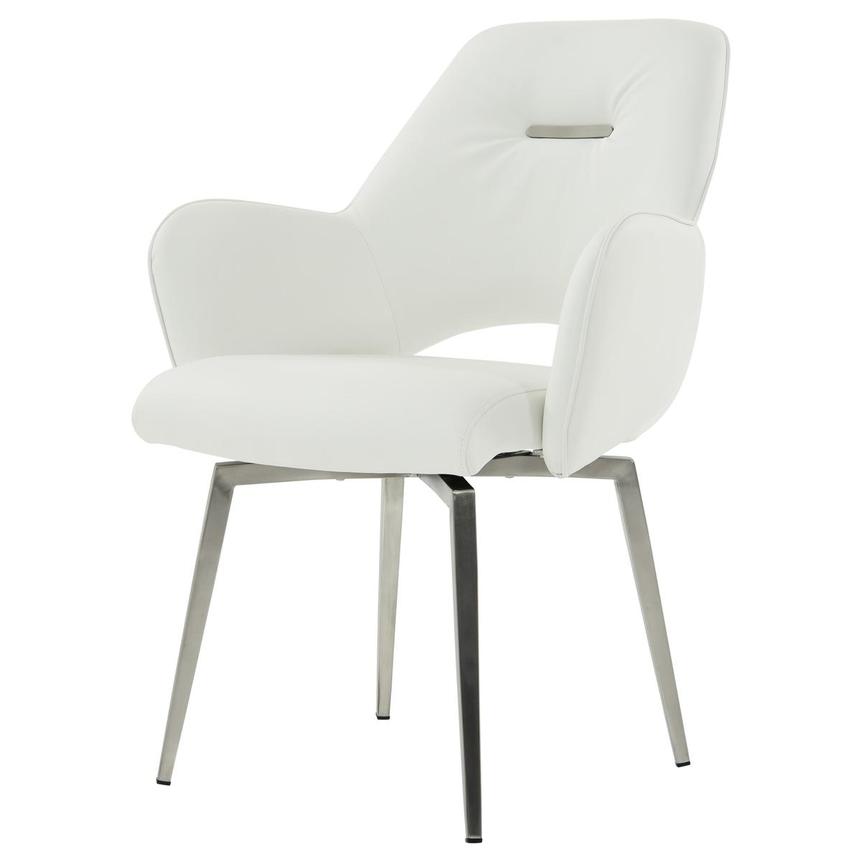Finley White Swivel Side Chair  alternate image, 2 of 6 images.