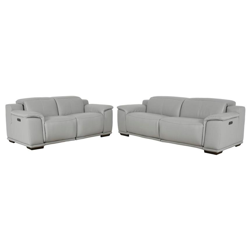 Davis 2.0 Silver 2-Piece Living Room Set main image, 1 of 3 images.