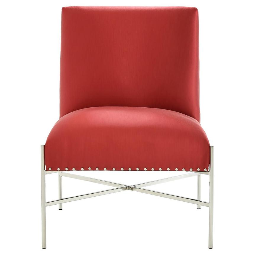 red accent chair