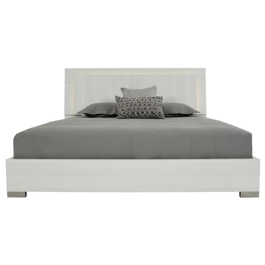 Tivo White King Panel Bed alternate image, 3 of 7 images.