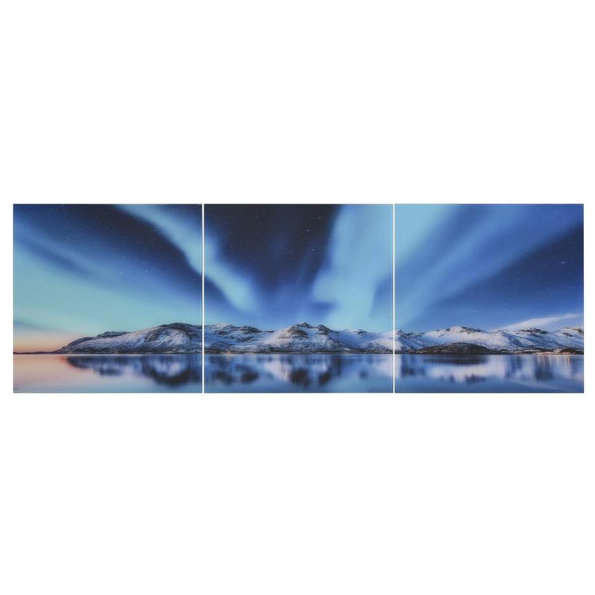 Northern Lights Set of 3 Acrylic Wall Art | El Dorado Furniture