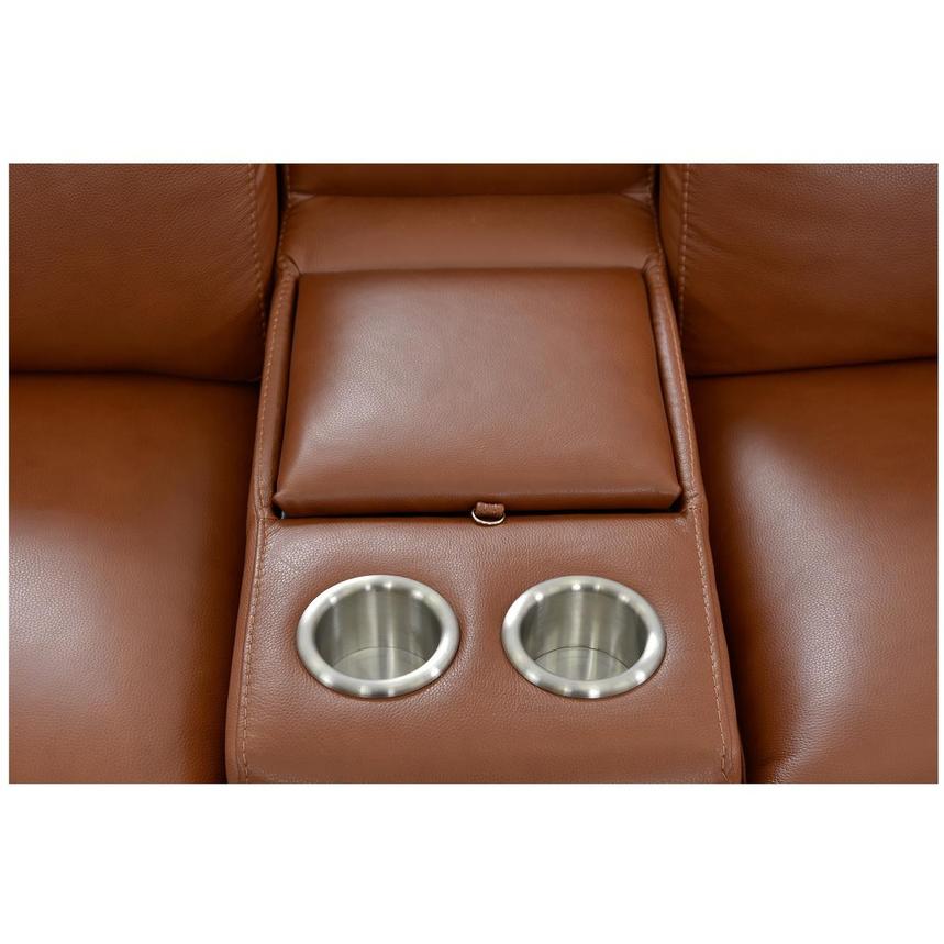 Gian Marco Tan Leather Power Reclining Sectional with 6PCS/2PWR  alternate image, 5 of 8 images.
