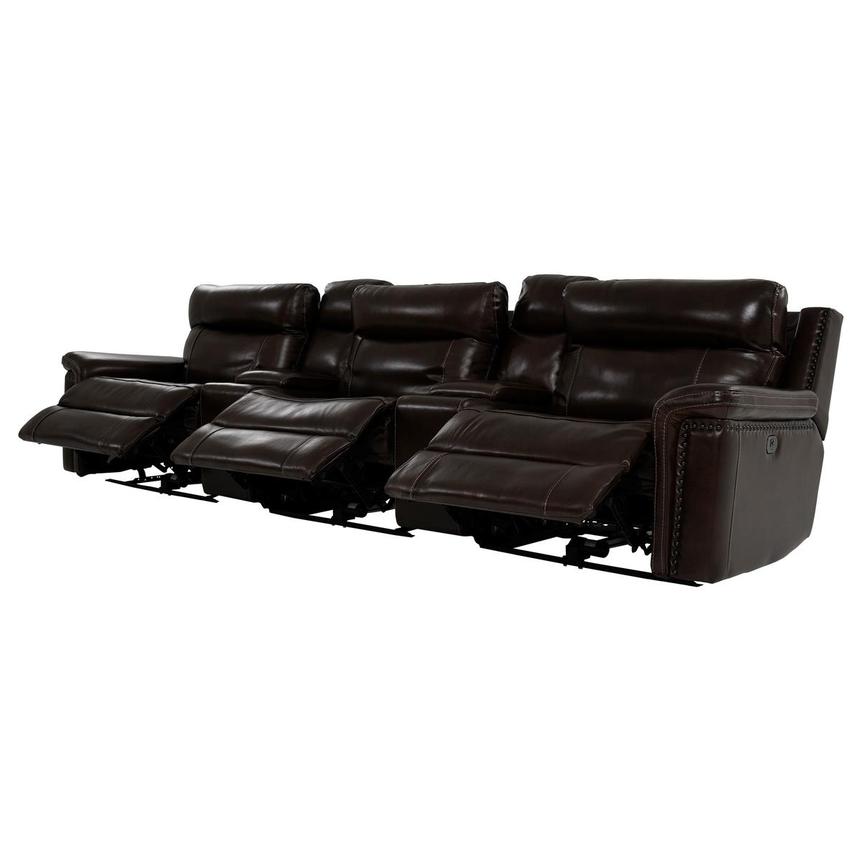 Billy Joe Home Theater Leather Seating with 5PCS/3PWR  alternate image, 3 of 11 images.