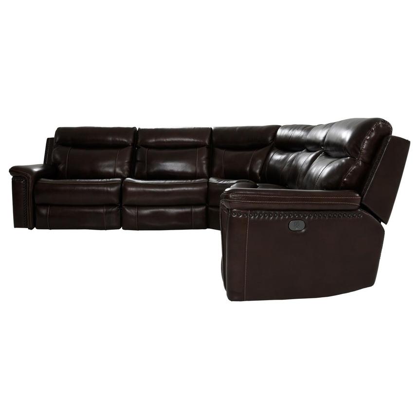 Billy Joe Leather Power Reclining Sectional with 5PCS/2PWR  alternate image, 3 of 9 images.
