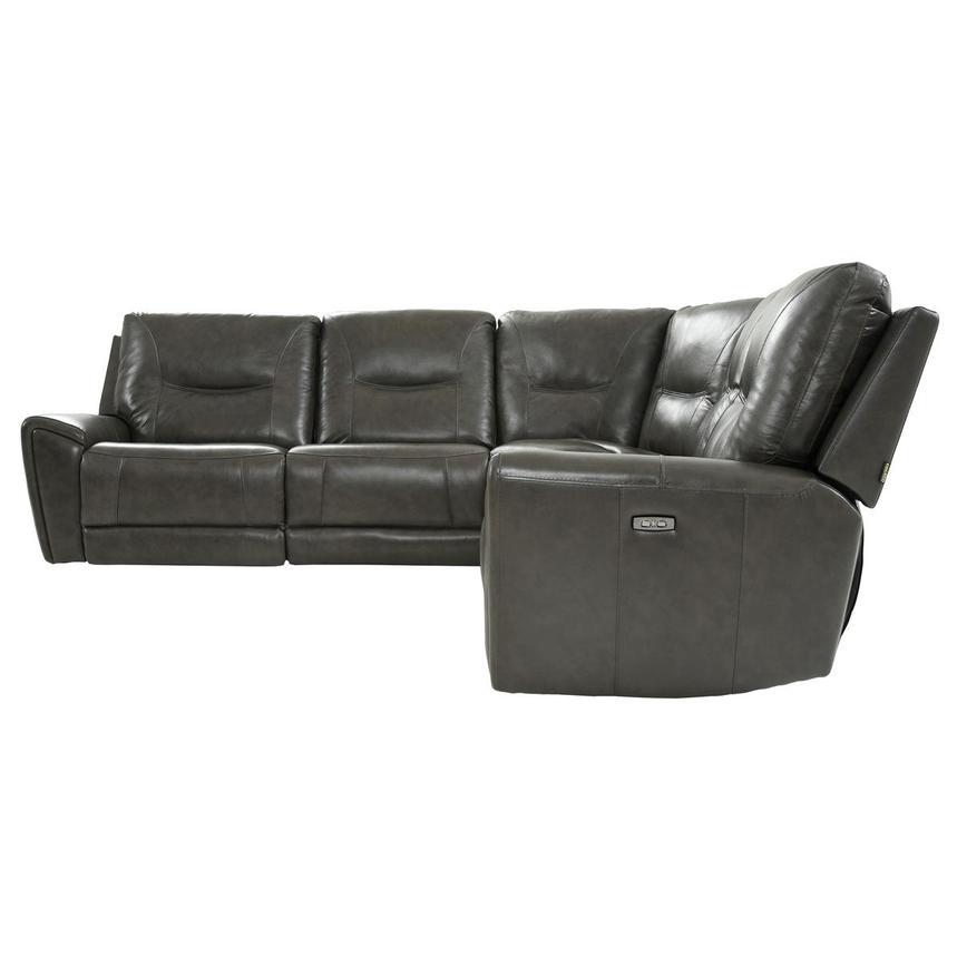London Leather Power Reclining Sectional with 5PCS/2PWR  alternate image, 3 of 9 images.