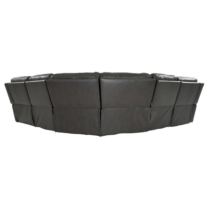 London Leather Power Reclining Sectional with 5PCS/3PWR  alternate image, 4 of 9 images.