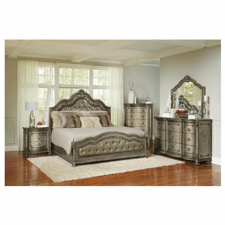 Granada Gray Queen Panel Bed  alternate image, 2 of 6 images.