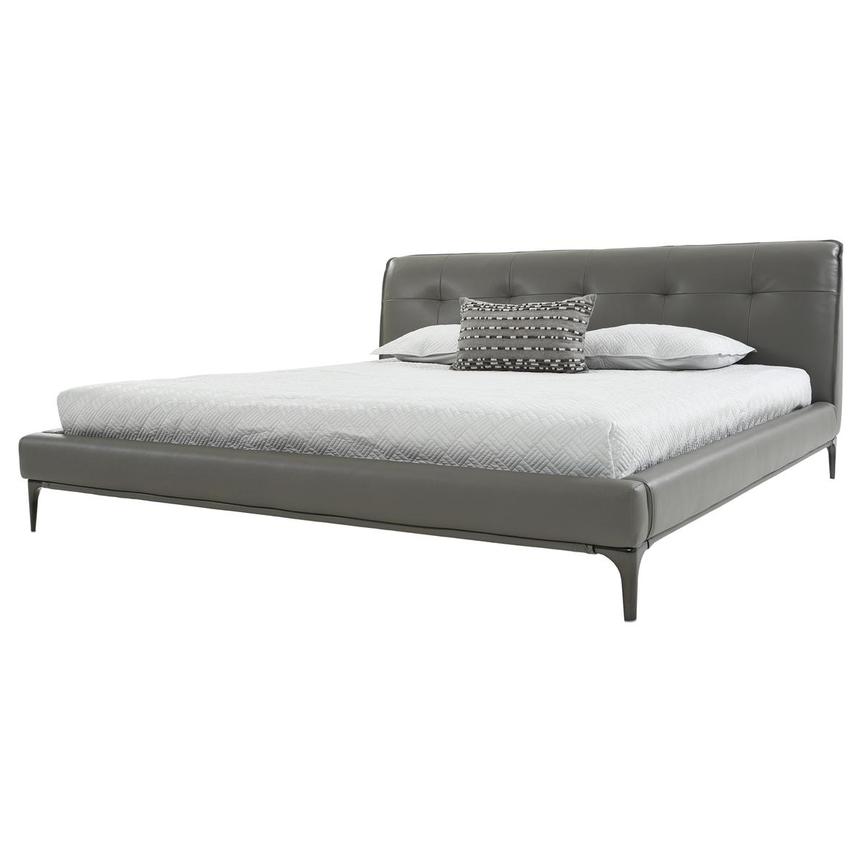 Kris Queen Leather Bed El Dorado Furniture