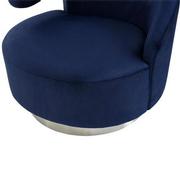 Okru II Dark Blue Accent Chair w/2 Pillows  alternate image, 8 of 12 images.