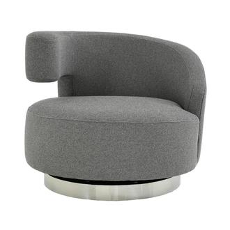 Okru Dark Gray Swivel Chair
