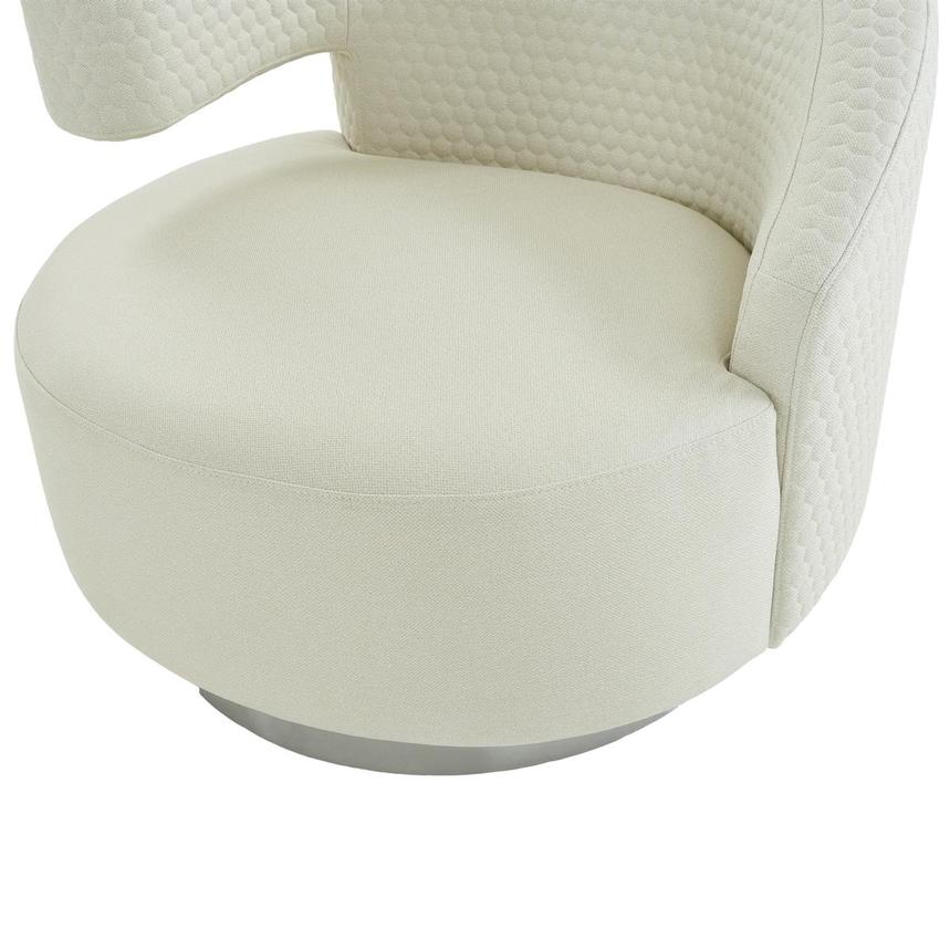 Okru II Cream Swivel Chair w/2 Pillows  alternate image, 7 of 11 images.