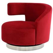 Okru II Red Accent Chair  alternate image, 2 of 8 images.