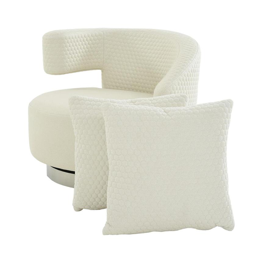 Okru II Cream Accent Chair w/2 Pillows | El Dorado Furniture
