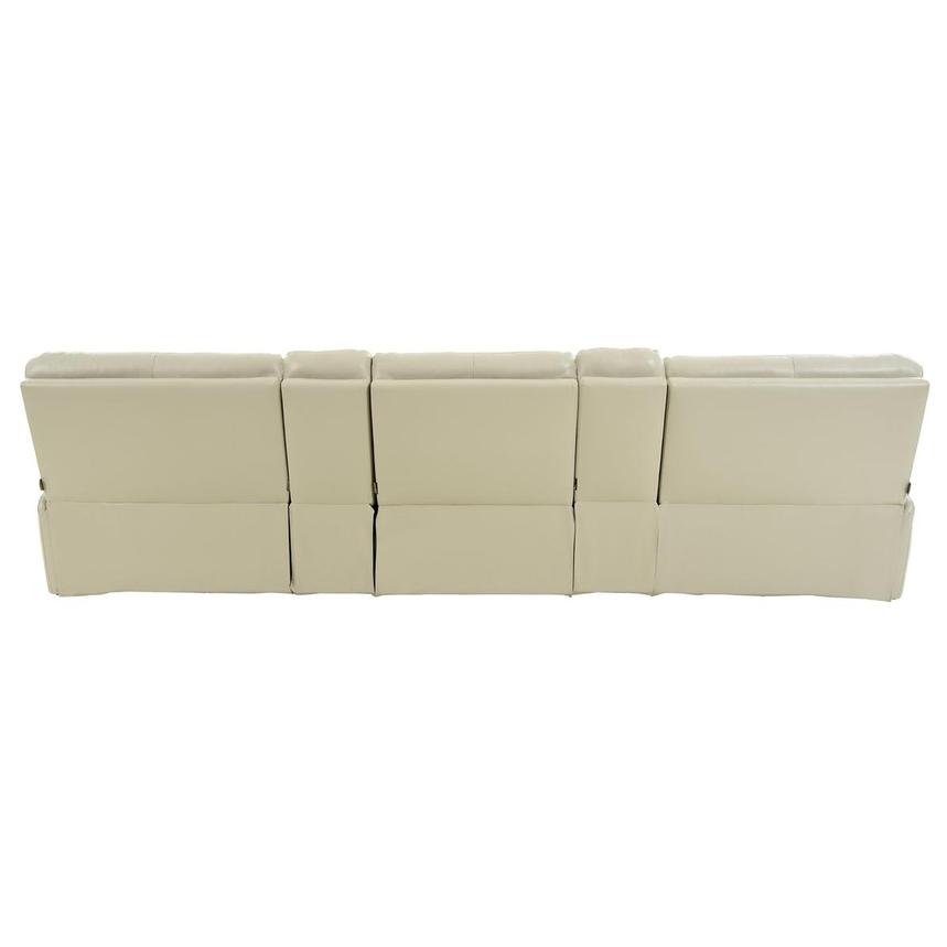 Benz Cream Home Theater Leather Seating with 5PCS/2PWR alternate image, 5 of 12 images.