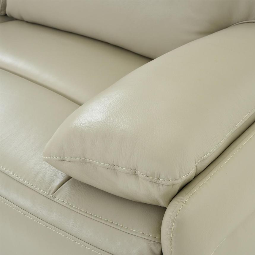 Benz Cream Home Theater Leather Seating with 5PCS/2PWR alternate image, 8 of 12 images.