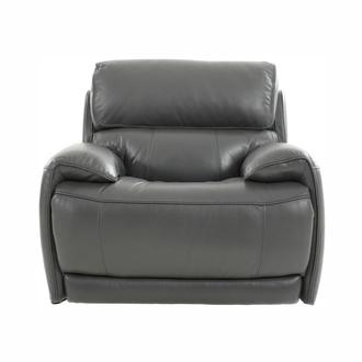 Cody Gray Leather Power Recliner