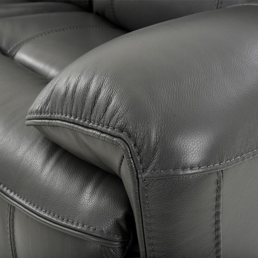 Cody Gray Leather Power Recliner  alternate image, 8 of 10 images.