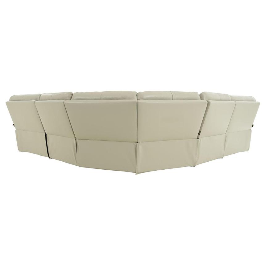 Benz Cream Leather Power Reclining Sectional with 5PCS/2PWR  alternate image, 4 of 9 images.