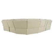 Benz Cream Leather Power Reclining Sectional with 6PCS/2PWR  alternate image, 4 of 11 images.