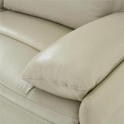 Benz Cream Leather Power Reclining Sectional with 4PCS/2PWR  alternate image, 7 of 9 images.