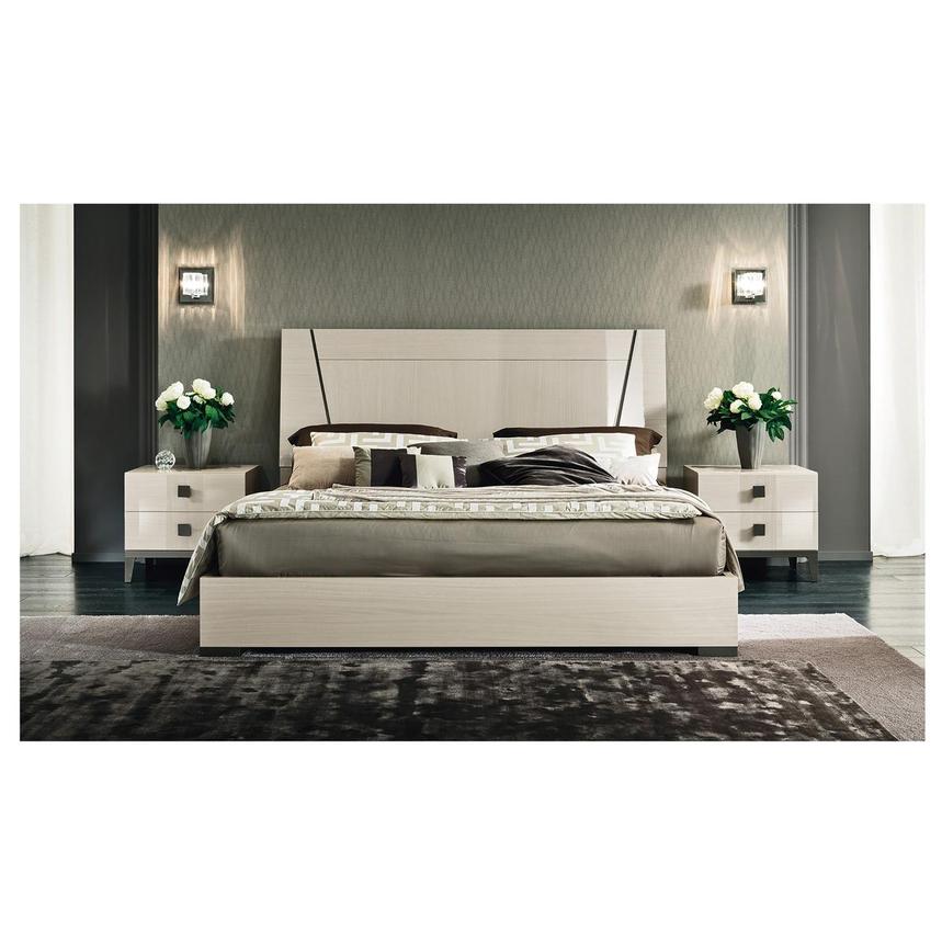 Mont Blanc Gray King Panel Bed  alternate image, 2 of 8 images.