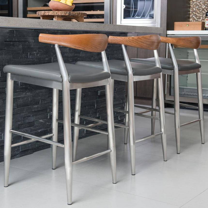 Timber Gray Counter Stool  alternate image, 2 of 9 images.