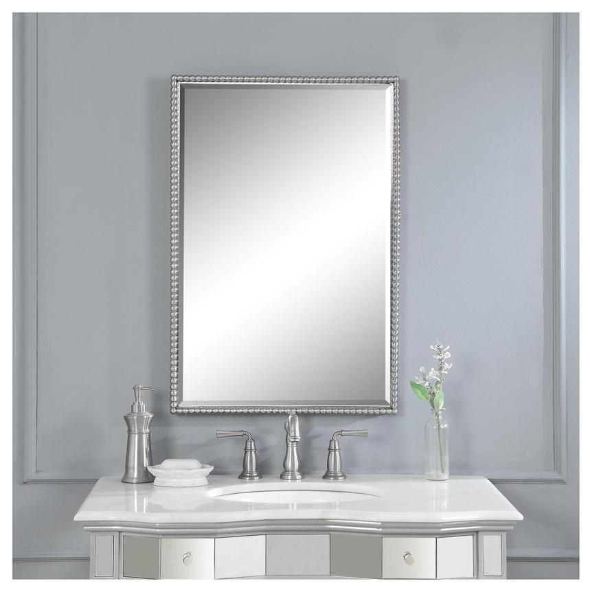 Freya Vanity Mirror El Dorado Furniture, Brushed Nickel Vanity Mirrors