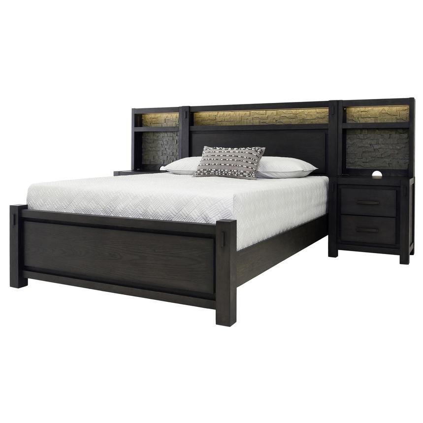 Roca King Platform Bed W Nightstands, King Size Bed Frame With Night Stands
