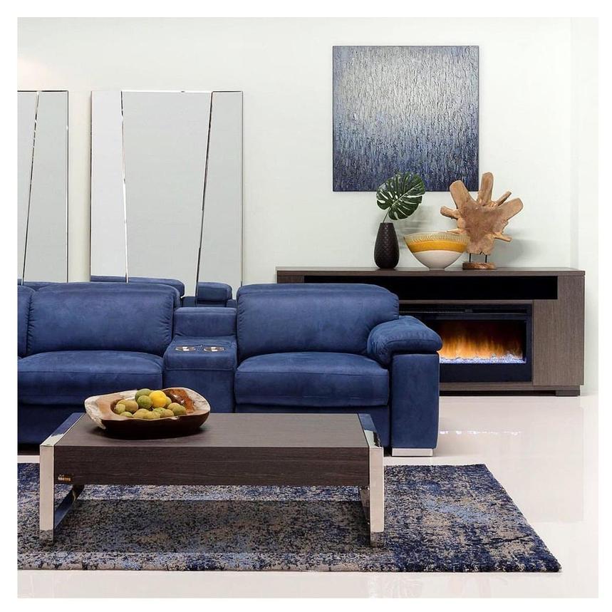 Karly Blue Power Reclining Sectional  alternate image, 2 of 9 images.