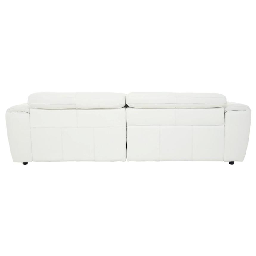 Sofextra White Leather Power Reclining Sofa w/Right Chaise  alternate image, 7 of 16 images.