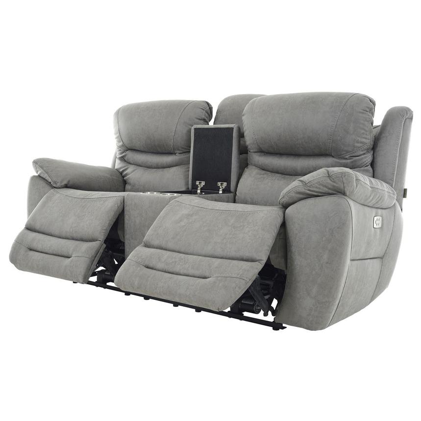 Dan Gray Power Reclining Sofa w/Console  alternate image, 3 of 13 images.