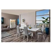 Siena/Hyde White 5-Piece Dining Set  alternate image, 2 of 17 images.