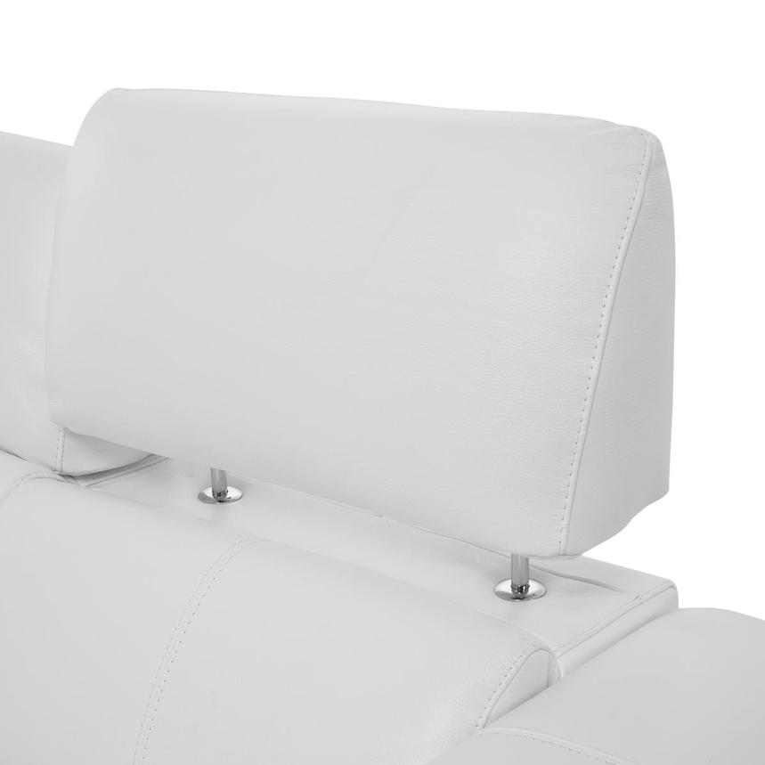 Charlette White Leather Power Reclining Loveseat  alternate image, 7 of 13 images.