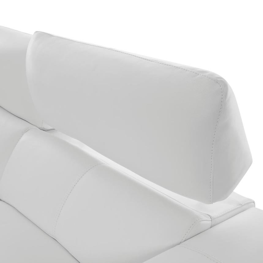 Charlette White Leather Power Reclining Sofa  alternate image, 10 of 15 images.