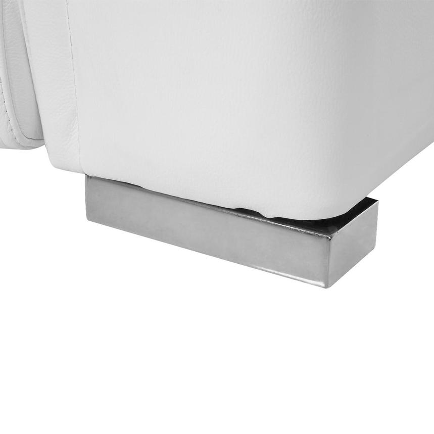 Charlette White Leather Power Reclining Sofa  alternate image, 12 of 14 images.