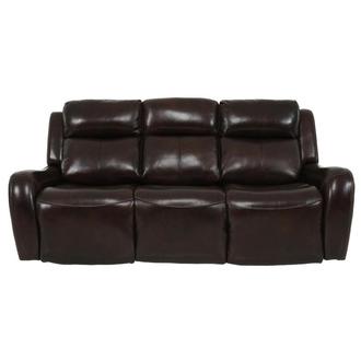 Jake Brown Leather Power Reclining Sofa