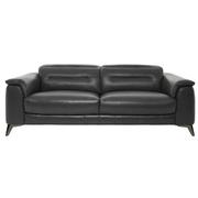 Anabel Gray Leather Sofa  main image, 1 of 11 images.