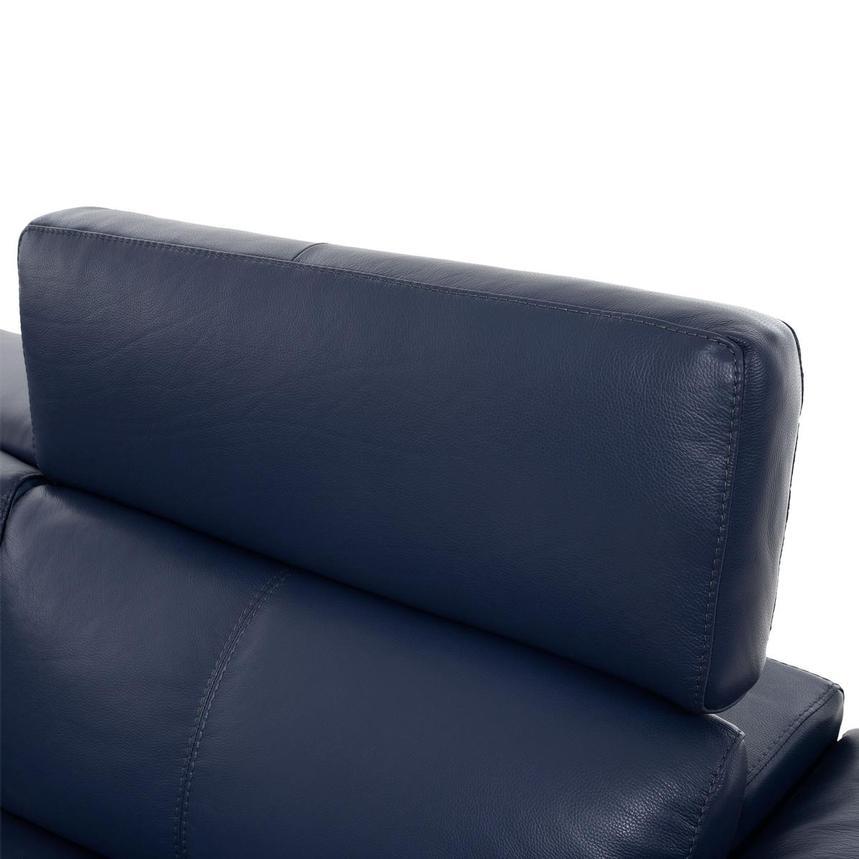Charlie Blue Leather Power Reclining Sectional with 7PCS/3PWR alternate image, 6 of 12 images.
