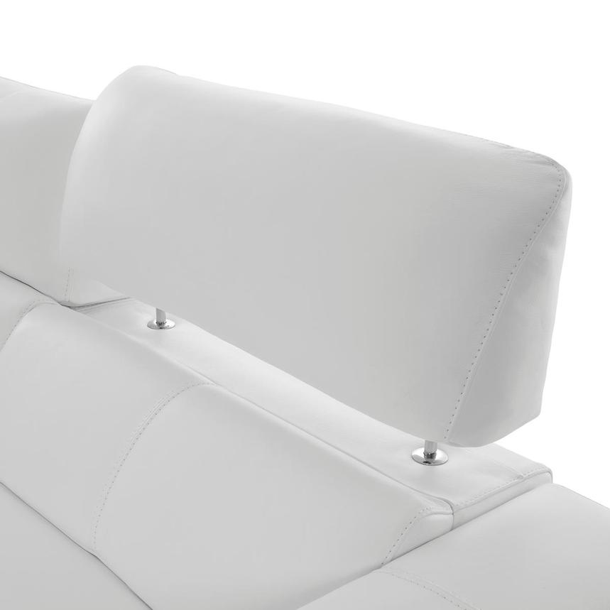 Charlette White Leather Power Reclining Sofa alternate image, 8 of 14 images.