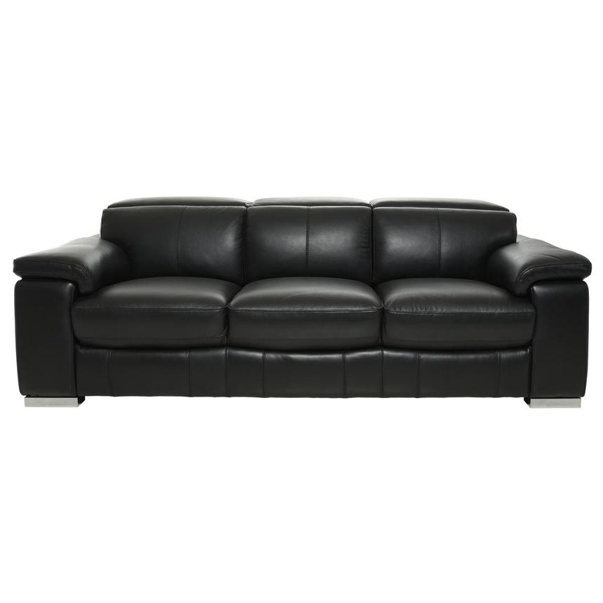 Charlie Black Leather Sofa El Dorado, Small Leather Couches
