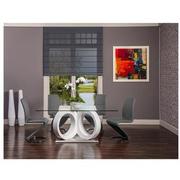 Stop 36 White Rectangular Dining Table  alternate image, 4 of 8 images.