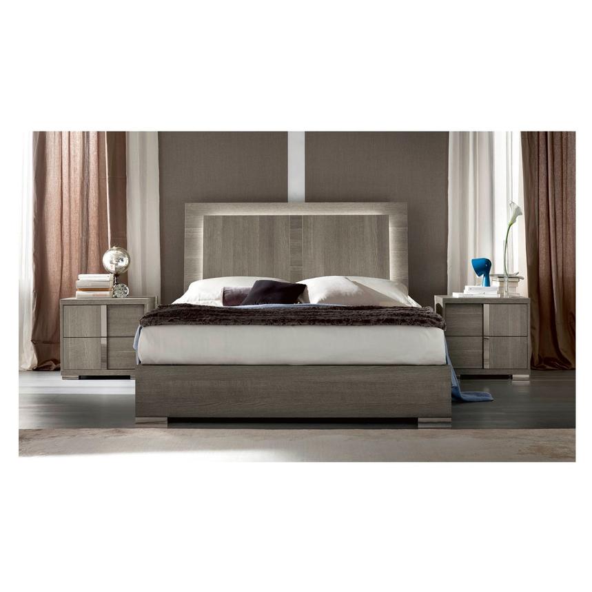 Tivo Gray Full Panel Bed  alternate image, 2 of 9 images.