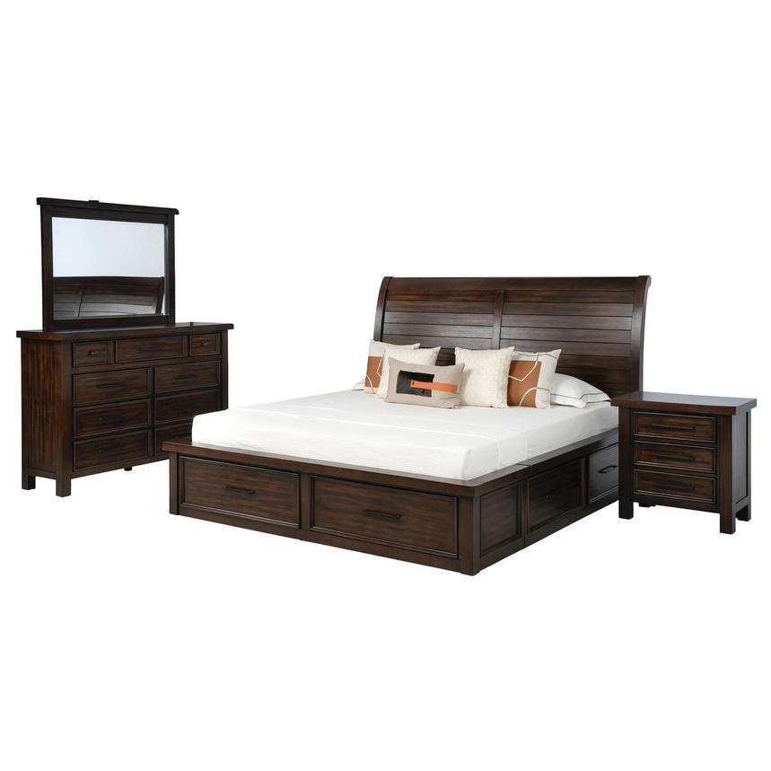 Justin Brown 4-Piece Queen Bedroom Set  main image, 1 of 7 images.