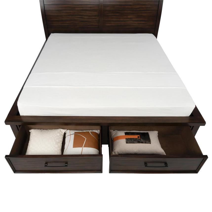 Justin Brown Queen Storage Bed  alternate image, 7 of 10 images.