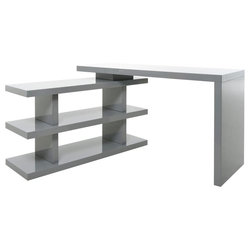 Jax Gray L-Shaped Desk | El Dorado Furniture