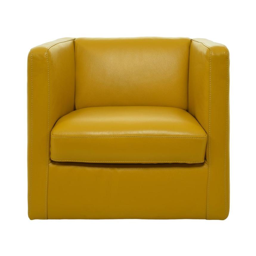 Cute Yellow Accent Chair w/2 Pillows  alternate image, 3 of 11 images.
