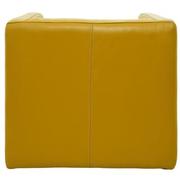Cute Yellow Leather Swivel Chair w/2 Pillows  alternate image, 6 of 11 images.
