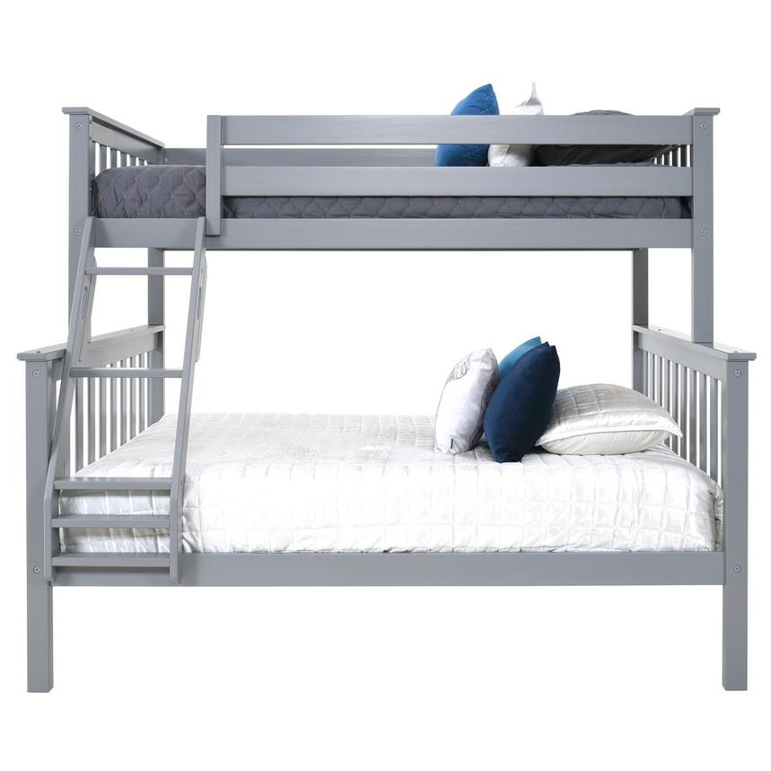 Ayden Gray Twin Over Full Bunk Bed El, Gray Twin Over Full Bunk Bed