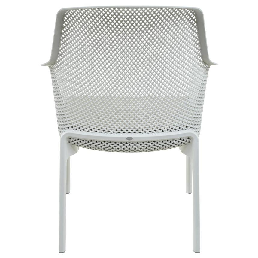 Net White Accent Chair w/Cushion  alternate image, 4 of 8 images.
