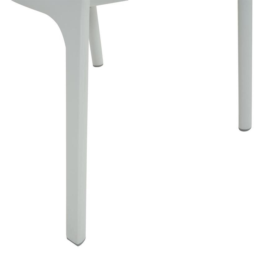 Net White Accent Chair w/Cushion  alternate image, 7 of 8 images.
